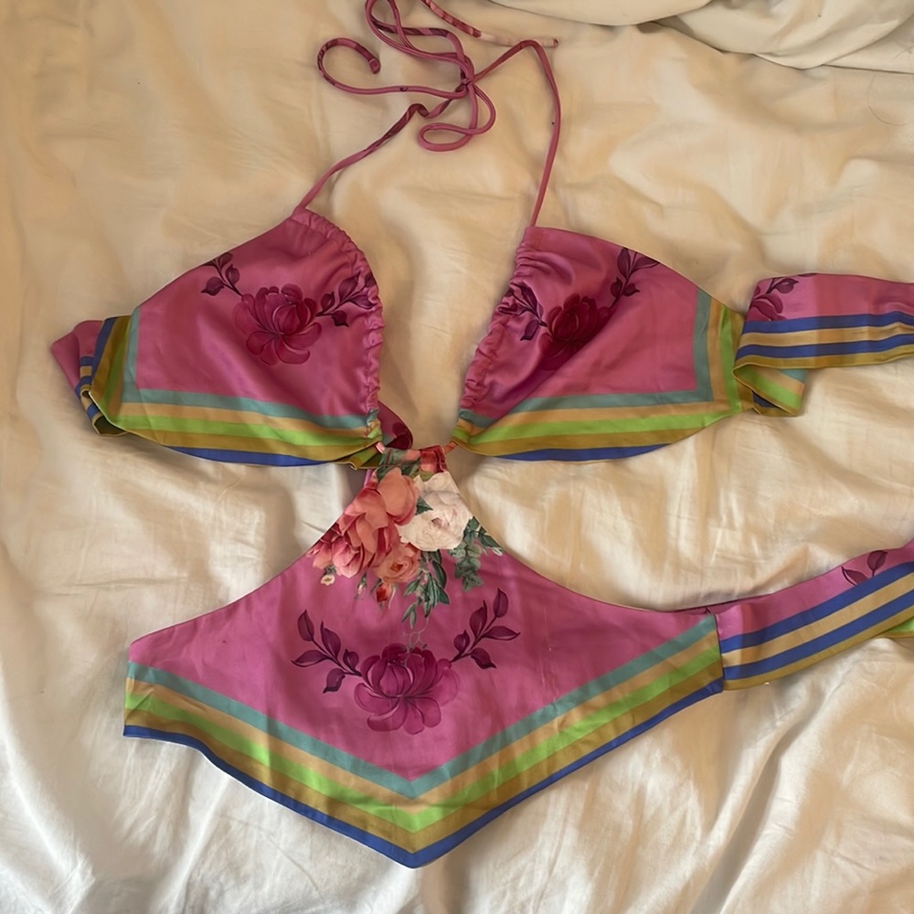 Pink Floral Princess Polly top